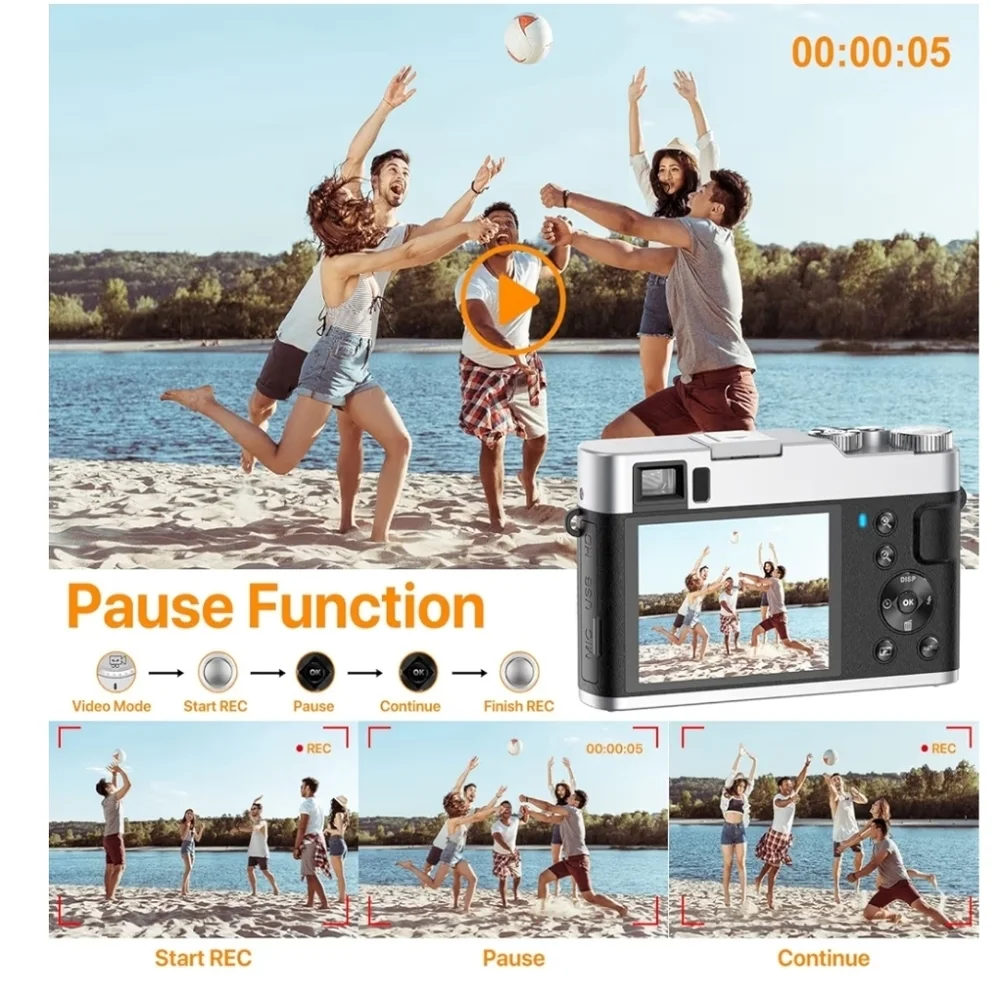 4K Digital Camera for Photography